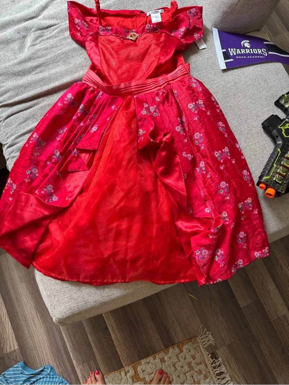 Elena of Avalor Girls Red Disney Princess Costume Dress - (Brand)